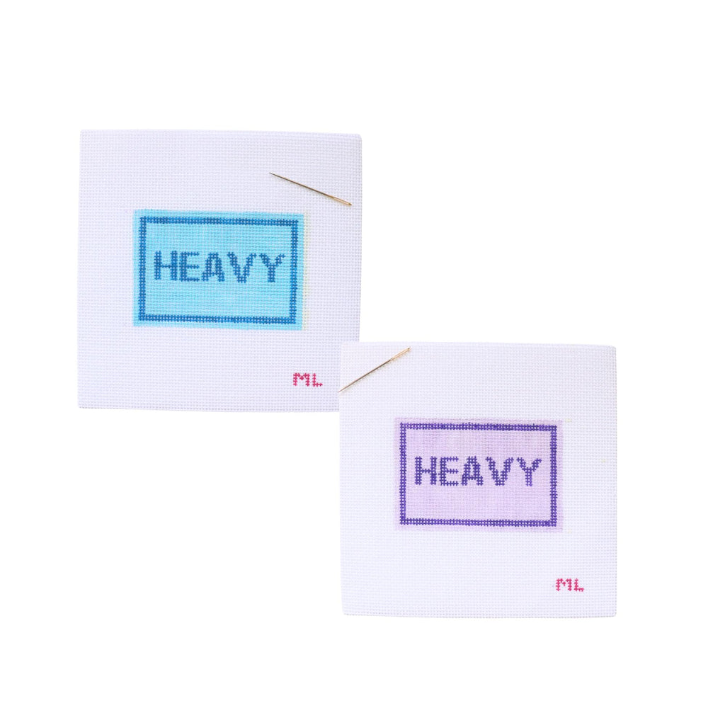 Heavy Luggage Tag Needlepoint Kit: Beginner Friendly Embroidery