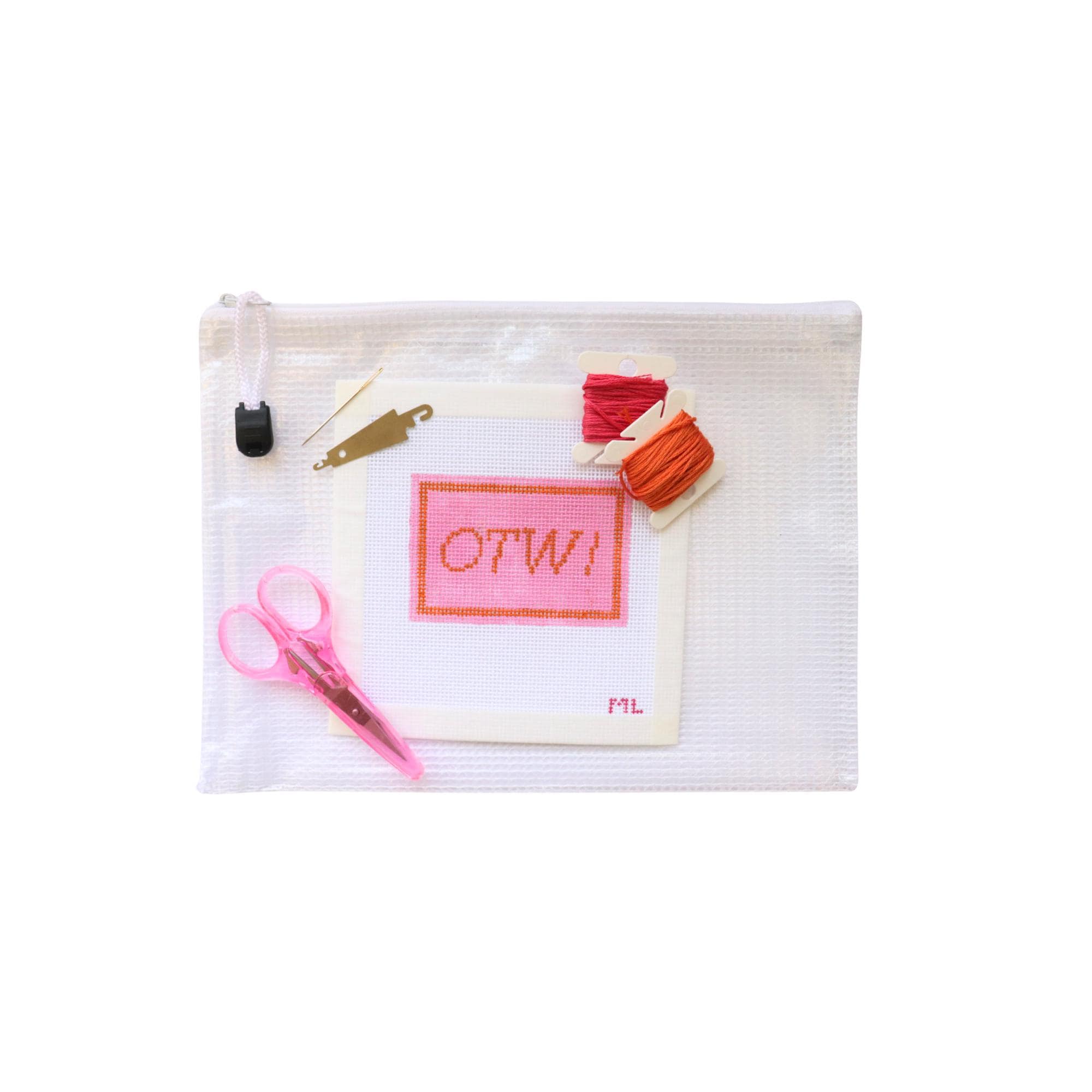 OTW! Luggage Tag Needlepoint Kit: Beginner Friendly Embroidery