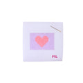 Pink Heart Needlepoint Kit: Beginner Friendly Embroidery